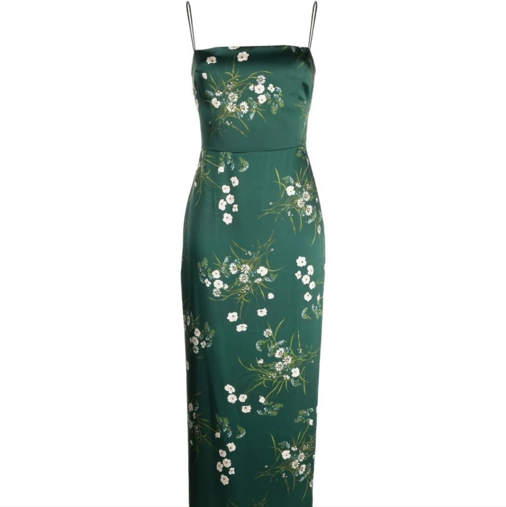 Reformation Frankie silk dress